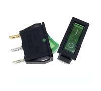 5 pcs/lot KCD3 With Light Power Switch 10A 250V AC 15A 125V AC 2/3 Pin SPDT KCD3 ON-OFF-ON 2/3 Position Boat Rocker Switch NWPNLXEA(3PinON-OFF With LED2)