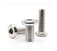 5/PCS M3 M4 M5 M6 M8 304 en Acier Inoxydable Grand Plat Hexagonal Tête À Six Pans Creux Meubles Lit Connecteur Rivet Vis Boulon(25mm,M6 5pcs)