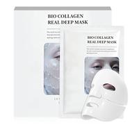 5 Pcs Masque Hydrogel, Masque Hydrogel Éclat Visage de Nuit, Masques Hydrogels Visage Glass Skin, Peau Douce et Hydratée, Resserre les Pores, Améliore L'élasticité de la Peau