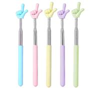 5 pcs matraque telescopique pour enseignant mini stylo d'enseignement facile à utiliser pour les présentations et les tableaux blancs Pointeur de doigt rétractable et pratique à ranger