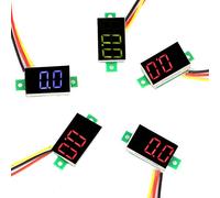 5 pcs Mini Digital DC Voltmètre 3 Couleurs 0,36 Pouce Affichage Numérique DC Voltmètre Trois Fils LED Voltmètre Tension Moniteur Précis Mesure de Pression
