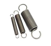 5 pcs Mn45 ressorts de tension en acier à ressort avec doubles crochets, diamètre du fil 1.8mm, diamètre extérieur du ressort de rappel fort 16mm, longueur 50-90mm, 1.8x16x55mm