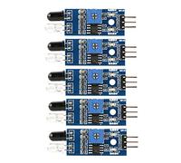 5 PCS Module de Capteur Infrarouge 3.3-5V Capteur d'Évitement d'Obstacle pour Robot de Voiture Intelligent Utilisable dans Divers Projets