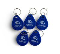5 pcs. NFC-Tags, NTAG216-Set comme porte-clés approprié pour tous les smartphones