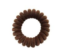 5 pcs/Pack velours téléphone bobine bandeaux femmes spirale cheveux cravates filles cheveux anneaux corde couleur unie cheveux accessoires Scrunchy(Brown)