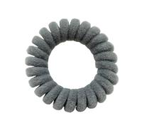 5 pcs/Pack velours téléphone bobine bandeaux femmes spirale cheveux cravates filles cheveux anneaux corde couleur unie cheveux accessoires Scrunchy(Gray)