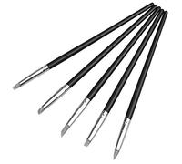 5 Pcs Pinceau en Silicone Nail Art Sculpture Stylo Pinceaux Silicone à Sculpture Argile Fimo Pinceaux pour l'argile Shaper Pointes en Caoutchouc Outils de Masquage Modelage pour Gravure Manucure