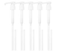 5 Pcs Pompe Doseuse pour Best Body Nutrition Vital Drink Boisson, Pompe a Sirop Distributeur pour Bouteille de 1000 ml/500 ML, avec 5 Tuyaux Longs et 5 Tuyaux Courts