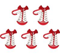 5 PCs Ponts en os de poisson Goupilles d'ancrage Tente Crochet de repère Câble de vent réglable Boucle de fixation