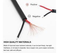 5 Pcs Queue De Cochon Usb,Câble De Queue Usb,Rallonge De Câble D'alimentation,22awg 5v 3a Prise Usb,Connecteur Ouvert À 2 Broches,Câble Usb Mâle 0.3m,Câble D'alimentation À Prise (0.3m Usb 2 Pin-6)