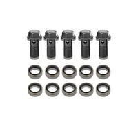 5 pcs Raccord de Frein, Keenso Banjo Vis Boulon de Frein de Moto M10X1.25mm en Acier Inoxydable Kit de Joint d'Etanchéité pour Maître-cylindre