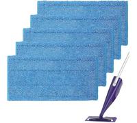 5 Pcs Remplacement Lingettes Reutilisable pour Swiffer WetJet Spray Balais Lavables en Microfibre, Bonnettes Remplacement pour