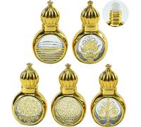 5 Pcs Roll On Vide, Flacon Roll On Huiles Essentielles Vide 10ml, Rechargeable Bouteilles Rouleaux D'huiles Essentielles Flacon Verre Bille En Acier Inoxydable Pour Huiles, Parfum, Cosmétiques