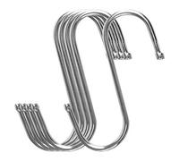5 pcs S En Forme de Crochets En Acier Inoxydable Placage Cintres Titulaire Cuisine Salle De Bains Placard Étagère pour Plantes Suspendues Pot Tasses À Café Ustensiles