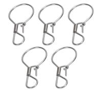 5 Pcs Serrés de Pêche Sécurisés, Boucle de Verrouillage de Poisson Vivant en Acier Inoxydable pour les Accessoires de Poisson D'eau Salée D'eau Douce Attachement