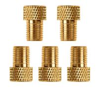 5 Pcs/Set Pompe À Vélo Pneu Cuivre Presta Pour Schrader Adaptateurs Vélo Gonfleur Pompe Pour Vélo Pneu Valve D'air Connecteur Pièces De Vélo