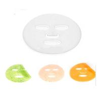 5 Pcs Silicone Durable Diy Masque Disque Visage Moule Masques Sans Algues Plateau Couverture de Visage, Réutilisable Facial Vapeur Imperméable Beauté Beautity (Blanc)