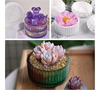 5 Pcs Silicone Flower Pot Molds Concrete Flower Pot Epoxy Resin DIY Flower Pot Concrete Mold Silicone Mold Resin Mold for Planter Flower Pot