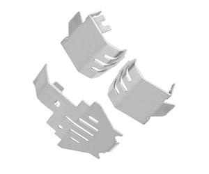 5 Pcs Skid Plate Set Accessoires+traxxas+trx4+Defender+ Rc Chassis Protector Accessoires+traxxas+trx4+Defender+ Stainless Steel Chassis Armor Protection Skid Piezas y chasis de coches