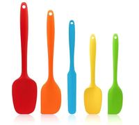 5 PCS Spatule Silicone, Spatule Cuisine,Ustensiles à Maryse Patisserie Alimentaire, Marises De Cuisine Résistantes à La Chaleur, Ustensiles Pâtisserie, Plancha, Sans Bpa,Silicone Alimentaire