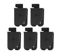 5 PCS Taille Outil Gaine Pliante Ciseaux Pinces Support Multifonctionnel Ceinture Pochette pour Activités de Plein Air d'urgence Noir ABS Plastique 5 Pack