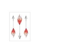 5 pcs Tatouage Ephemere Flamme Tatouage Temporaire Petit Motif Simple Étanche Femme Durable Mignon Cheville Main Dos Simulation Tatouage