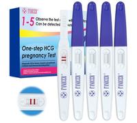 5 Pcs Test de Grossesse, DéTection PréCoce Fiable Et Rapide De RéSultat De Grossesse, Emballés individuellement HCG Test, Tests De Grossesse PréCoce, Détection rapide en 3 minutes,Bleu
