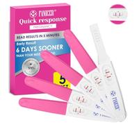 5 Pcs Tests De Grossesse, Emballés Individuellement Sensibilité HCG Test, Test de Grossesse Détection Rapide，Test de grossesse de détection précoce fiable et précis