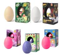 5 PCS Œufs à Couver, Jouet d'Éclosion élèvent des Oeufs de Qui Éclosent dans l'eau Mini Oeuf de Jouet, Jouet Éducatif Cadeau, Idées Cadeaux pour Pâques ou Anniversaire Enfants 3+ Ans