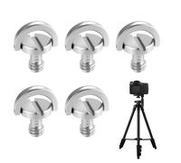 5 Pcs Vis À Anneau D Pour Caméra,1/4 "" Camera Screw, Vis De Montage 1/4"" Pour Trépied Et Monopode, Adaptateur De Plaque De Dégagement Rapide, Accessoires De Photographie[Camera4237]