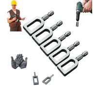 5 Pcs Wire Twister Tool for Drill, Wire Twisting Tool, Wire Twister wire Connector, New Wires Nut twister For Dril, Durable Wires Stripper & Electrical Cable Twisting tool for Electricians (#9)