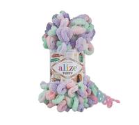 5 pelotes de laine douce Alize Puffy Color Baby Big Loop 100 % micropolyester 100 g 9 m - 5938