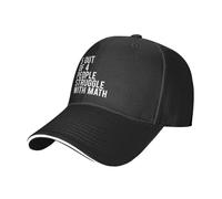5 Personnes sur 4 Ont des Difficultés en Mathématiques Homme Femme Casquette-Hip Hop Lègére Strapback Cap Mode Casquette De Baseball pour Sport Adulte Camping