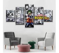 5 Pièce Anime Haute Qualité Toile Home Decor Image Travail(50x25cm Avec cadre) Moderns pour Peintures atives [101]