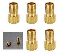 5 pièce Embout Pompe Velo,Voiture gonflage Pneu Valve Adaptateur,vélo tubeless air compresseur adaptateurs Accessoire,Universel