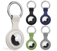 5 Pièce Étuis pour Apple AirTag 2021, Airtag Porte Clé - Anti-Chute et Anti-Rayures pour Animaux Portefeuilles et Bagages, Compatible avec Le Nouvel Air tag Locator Tracker Étui (Pack I)