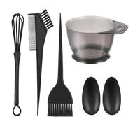 5 Piece Hair Coloring Kit - Dye Mixing Bowls, Tint Brush, Applicator Comb Ear Covers, hairs tint bowl dye mixing bowl, Professional Hairs Coloring Tool Set | For Home Salon Hair Tinting Bleaching