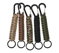 5 Pièce Paracorde Porte-clés avec Mousqueton Corde Tressée avec Porte-clés et Mousqueton Porte-clés Paracord Extérieur pour Le Cyclisme Alpinisme Camping Randonnées Pédestres