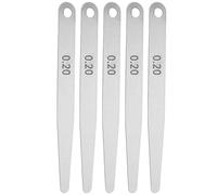 5 pièces 0.2/0.3 règle de jauge d'épaisseur en acier inoxydable outil d'inspection de soudage mesure de haute précision taille de l'écart taille de la fente pour les ingénieurs
