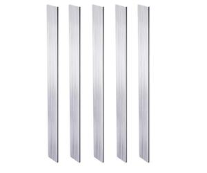 5 pièces 1/8 "X 0.3" Square Aluminium Flat Bar 25 cm long, 3 mm x 10 mm x 250 mm plaque plate en aluminium, 6061 aluminium multi-usages plaque