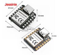 5 pièces/1 pièce Seeed Studio XIAO SAMD21, module de carte de développement basé sur un microcontrôleur SAMD21G18 Nano, compatible avec Arduino IDE et MicroPython