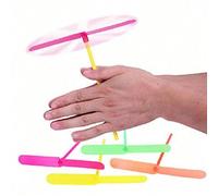 5 pièces/10 pièces/20 pièces Hélicoptère volant, Libellule en plastique, Hélice en plastique, Vol en extérieur, Faveur de fête d'anniversaire, Remplissage de sac cadeau, Remplissage d'œuf, Couleur alé