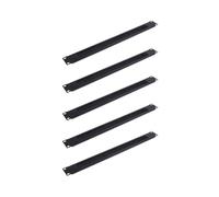 5 PièCes 1U 19 Pouces Rack Mount Plaque D'Obturation Montage en Rack Blanc Brosse RéSeau Panneau Serveur Armoire Gestion des Câbles