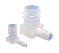 5 pièces 2.4~14mm 90° Raccords Coudés Réducteurs Aquarium Réservoir de Poissons Pompe à Air Aérateur Tuyau Joints Connecteurs D'eau de Jardin(14-12 Elbow,5pcs)
