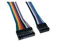 5 pièces 2.54mm 20cm Double rangée femelle à femelle câble de raccordement 2x2Pin-2x10Pin connecteur fil de prise(5PCS 2X6 12PIN)