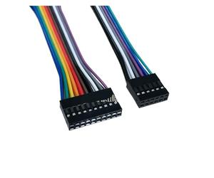 5 pièces 2.54mm 20cm Double rangée femelle à femelle câble de raccordement 2x2Pin-2x10Pin connecteur fil de prise(5PCS 2X6 12PIN)