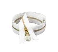 5 pièces 25cm 3# fermetures à glissière métalliques à extrémité fermée colorées avec tirette en perles pour sacs, chaussures