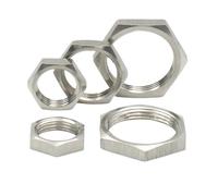 5 Pièces 304 Acier Inoxydable M8 M10 M12 M14 M16 M18 M20 M22 M24 M25 -M40 Écrou De Blocage Hexagonal Pas Raccord Tuyau 1mm 1.5mm Métrique Femelle(M20x1x27x4 (5pcs))