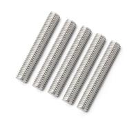 5 pièces 304 tige de vis à filetage complet en acier inoxydable M10 tige entièrement filetée barre de goujon en métal vis filetées goujons longueur 30-500mm for la fixation d'assemblage(M10x160mm)