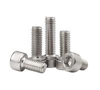 5 pièces 5/16”-24 × 1-1/2” systèmes anglais et américains 304 vis de tête de culot en acier inoxydable LanMaiXun